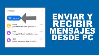 Cómo ENVIAR y RECIBIR mensajes de texto desde el PC [upl. by Rossen]