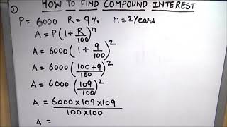 How to find compound interest  How to calculate compound interest using formula [upl. by Alcina73]