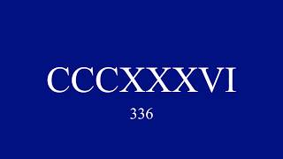 Roman Numerals from 1 to 1000 [upl. by Aisinut]