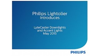 Philips Lightolier introduces LyteCaster LED Downlights and Accent lights [upl. by Nirej]