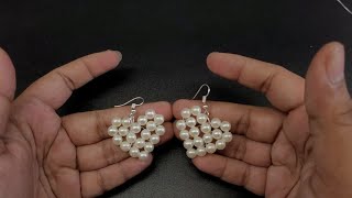 Tutorial Alert DIY Heart Pearl Earrings SHIANI handmadeearrings pearlearrings diy [upl. by Zobe]