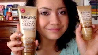 Review  Jergens Natural Glow Lotion Face amp Body [upl. by Dihsar869]