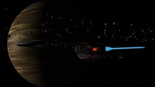 Whitestar Vs Galaxy Class Starship [upl. by Dwight]