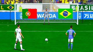 FIFA 23  PORTUGAL VS BRAZIL I PENALTY SHOOTOUT I FIFA WORLD CUP QATAR 2022 I [upl. by Rehpitsirhc]