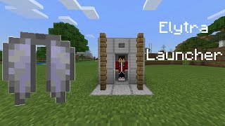 How to make an elytra launcher in Minecraft Bedrock Edition [upl. by Eetsud]