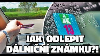 Jak odlepit dálniční známku [upl. by Ynettirb290]