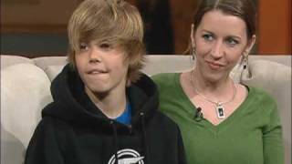 Justin Bieber  First time on Television  100 Huntley Street [upl. by Jermayne43]