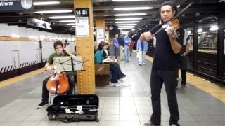 Vivaldi The Four Seasons LInverno Winter  CLASSICAL MUSIC IN THE SUBWAY  NYC 2012 [upl. by Roarke235]