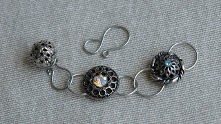 Shank Button Clasps  Tutorial by Sidonia [upl. by Garratt]