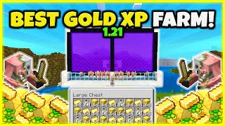 BEST GOLD AND XP FARM EVER VERY FAST In Minecraft Bedrock 121 [upl. by Margalo]