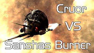 EVE Online Level 4 Sansha Burner Mission using a Cruor Anomic Agent [upl. by Ahseik]