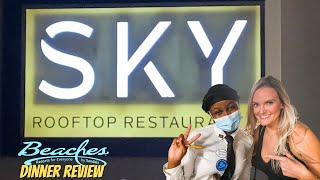 Sky Rooftop Restaurant Dinner Review Beaches Turks amp Caicos 2022 [upl. by Sharla334]