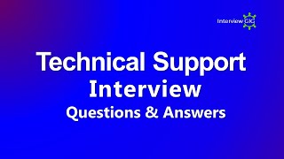 Technical Support Interview Questions and Answers for freshers  IT Technical Support [upl. by Shelden]