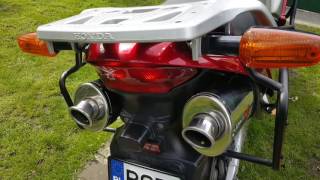 Honda Varadero 1000 Dominator Exhaust Sound [upl. by Ennail]