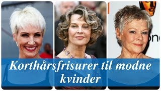 Korthårsfrisurer til modne kvinder [upl. by Papert]