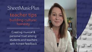 Sheet Music Plus Teacher Tips  Building Culture Honesty [upl. by Vidovik716]