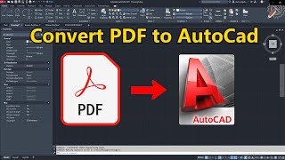 How to Convert PDF to AutoCad [upl. by Geer531]