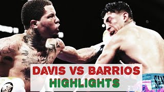 Davis Vs Barrios Highlights Fight highlights boxing sports [upl. by Hui357]