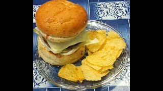 RESTAURANT STYLE VEG CHEESE BURGER by Bhams kitchen [upl. by Rutger445]