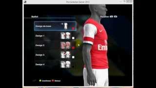 PES 2013Arsenal Kit Home  Away [upl. by Parthinia]