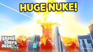 GTA 5 Mods  BIGGEST EVER NUKE EXPLOSION GTA 5 Funny Moments [upl. by Giddings]