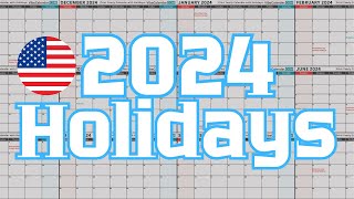 2024 Holidays Calendar and Observances calendar 2024 holiday usa [upl. by Trebornhoj56]