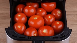 Add the tomatoes to the Air Fryer and the result will surprise you [upl. by Nairadas]