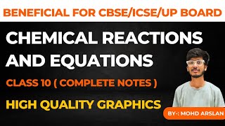 Chemical Reactions amp Equations CLASS 10th Complete Notes  ncert covered  cbse  student dynasty [upl. by Asertal]