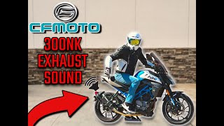 CFMOTO 300NK EXHAUST SOUND USA  BEST EXHAUST CFMOTO 300NK  STOCK VS AFTERMARKET EXHAUST 300NK [upl. by Malloch]