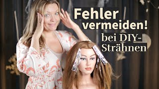 BEACHTE DIESE TIPPS bei STRÄHNEN selber machen und VERMEIDE FEHLER blonde highlights diy [upl. by Verine]