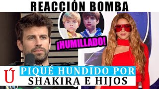 Piqué HUNDIDO reacciona a Shakira y TRIUNFO con Milan y Sasha en Premios Juventud 2023 [upl. by Anaitat]