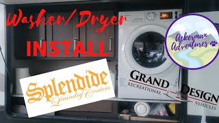 How to Install a Splendide Combo WasherDryer in an outdoor RV kitchen [upl. by Nnyltak]