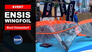 ENSIS SURF wingfoil  🇩🇪 Boot Düsseldorf 2023 [upl. by Kolva]