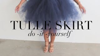 DIY Tulle Skirt Your Inner Carrie Bradshaw Will Thank You [upl. by Aenit]