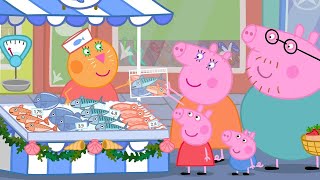 Shopping At The Food Market 🛍️  Peppa Pig Official Full Episodes [upl. by Enisaj]