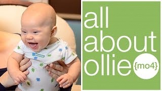 BABYS FIRST LAUGHS  All About Ollie 4 Month Update  HUGE GIVEAWAY [upl. by Onibag]