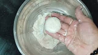 Pitha recipe  Assamese Food চাউলৰ গুৰিৰে বইল পিঠা  Manika Devi [upl. by Avirt835]