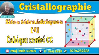 Sites tétraédriques pour un cubique centré [upl. by Airlee704]