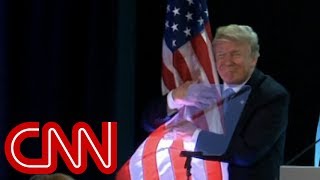 Trumps flag hug goes viral [upl. by Polash]