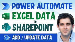 Add amp Update Excel Data to SharePoint List using Power Automate  Excel Import using flow [upl. by Hightower]