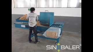 SINOBALER  Scale Weighing Horizontal Bagging Baler a Baling and Bagging Machine [upl. by Airekahs54]