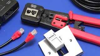 Wiring Ethernet Extensions How to Fit Sockets amp Make Patch Leads [upl. by Aneda]