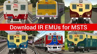 Download IR EMUs for MSTS Open Rails  FREE  Link in Description [upl. by Reneta]