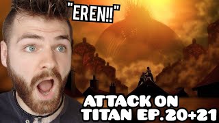 THE RUMBLING TIME TRAVEL  ATTACK ON TITAN EPISODE 20 amp 21  SEASON 4  New Anime Fan  REACTION [upl. by Lehet134]