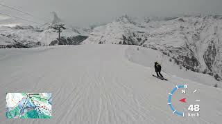 Zermatt 4K POV ski run Sunnegga Blauherd  Patrullarve [upl. by Ajay]