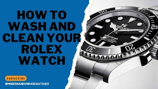 How to wash and clean your Rolex watch [upl. by Port]