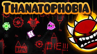 Thanatophobia Geometry Dash 100 Easiest Extreme Demon by Artumanka [upl. by Enelcaj377]