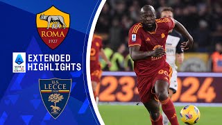 Roma vs Lecce Extended Highlights  Serie A  CBS Sports Golazo [upl. by Lavotsirc]