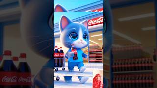 cute cat love CocaCola♥️ cat funny shorts vira cute catstory love senakirkiz AiCat [upl. by Edwyna]