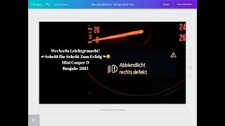 Abblendlicht defekt am Mini Einfach erneuern Schritt für Schritt für jeden zum Erfolg 😀 [upl. by Aniweta]